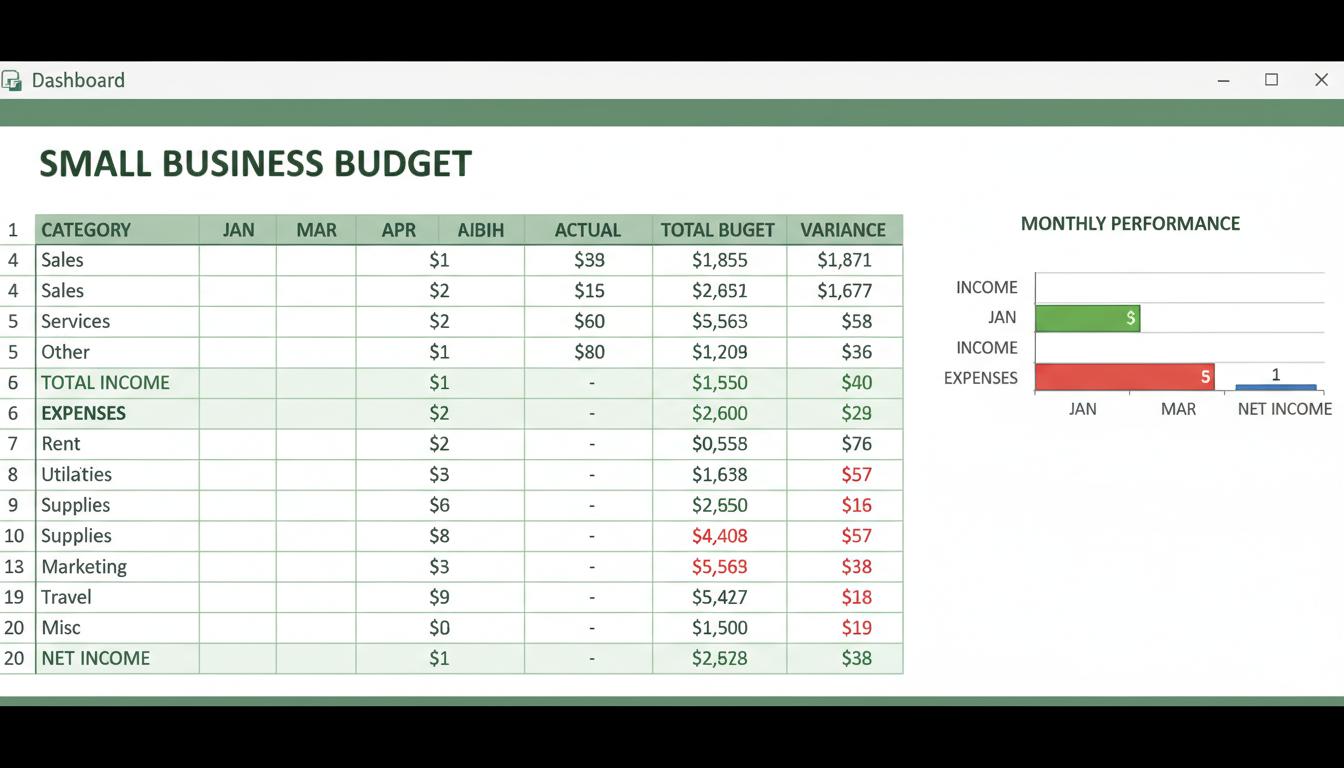 Small Business Budget Template