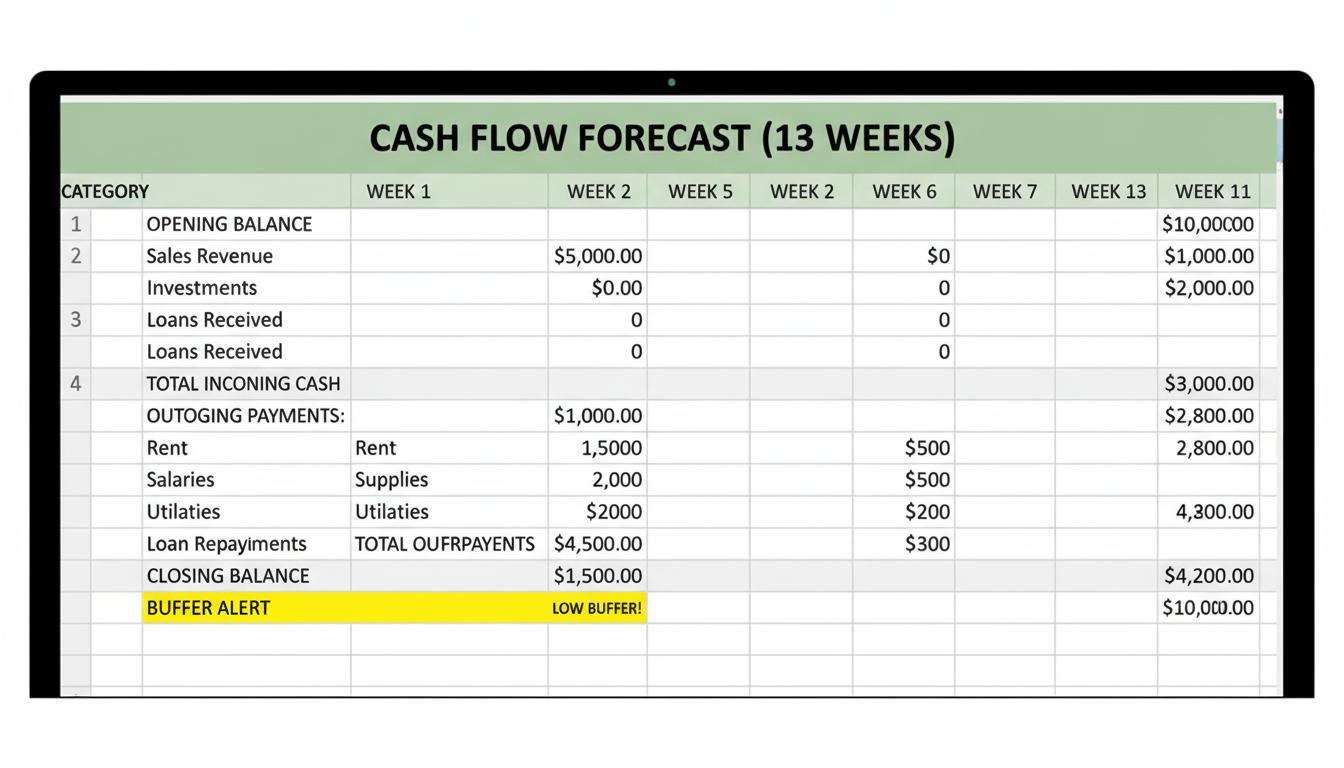 Cash Flow Forecast Template